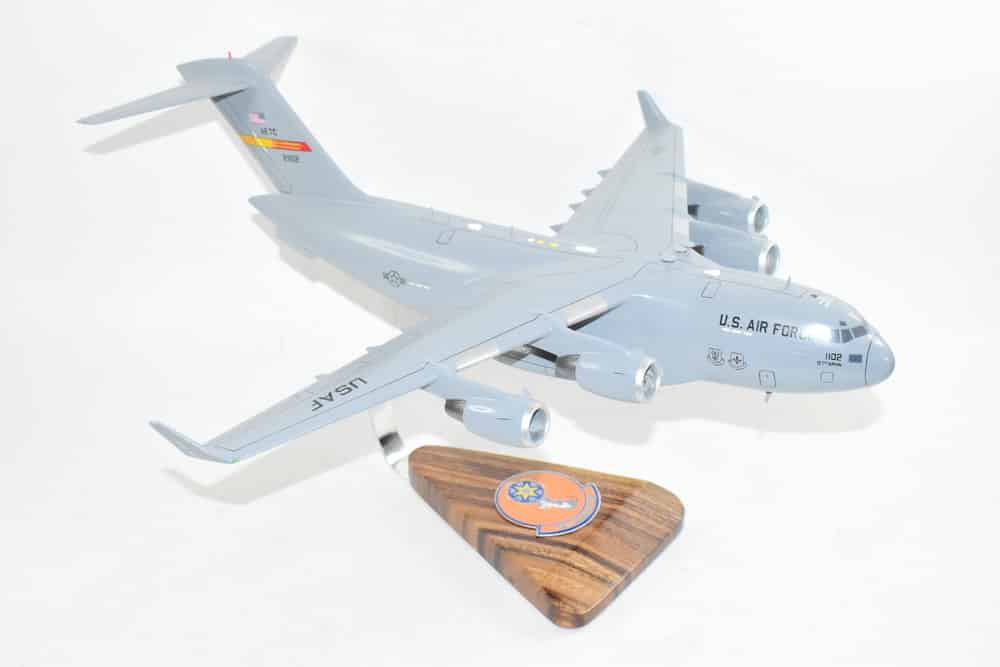 58th Airlift Squadron Moose (Altus) C-17 Model, 1/116th Scale, Mahogany, Cargo