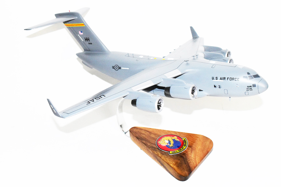 535th Airlift Squadron Tigers (Hickam) C-17 Model, 1/116th Scale, Mahogany, Cargo