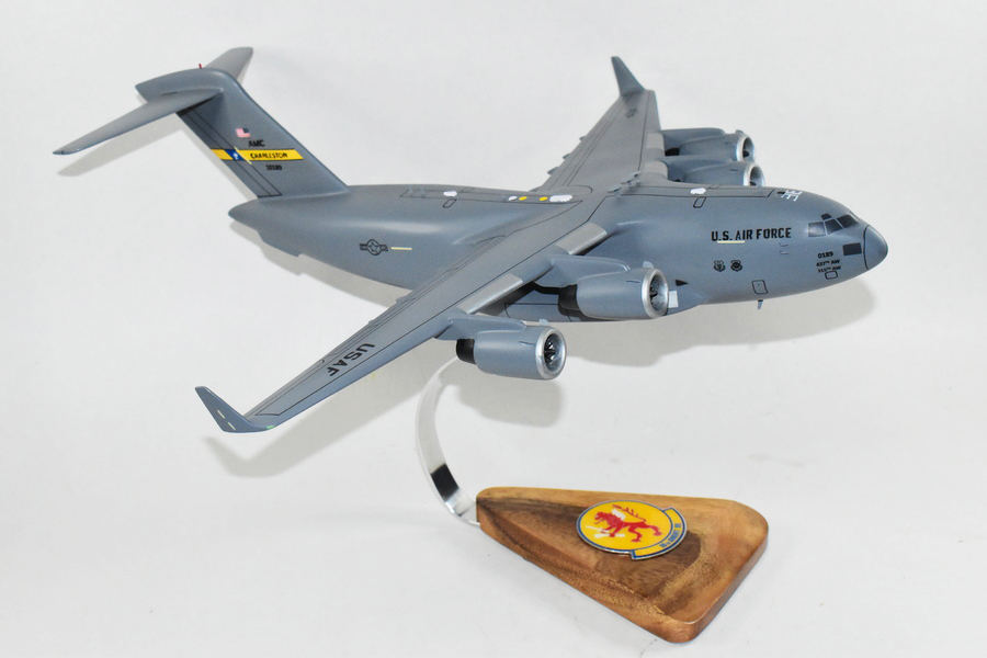 16th Airlift Squadron  ‘Spirit of Berlin’ (Charleston) C-17 Model, 1/116th Scale, Mahogany, Cargo
