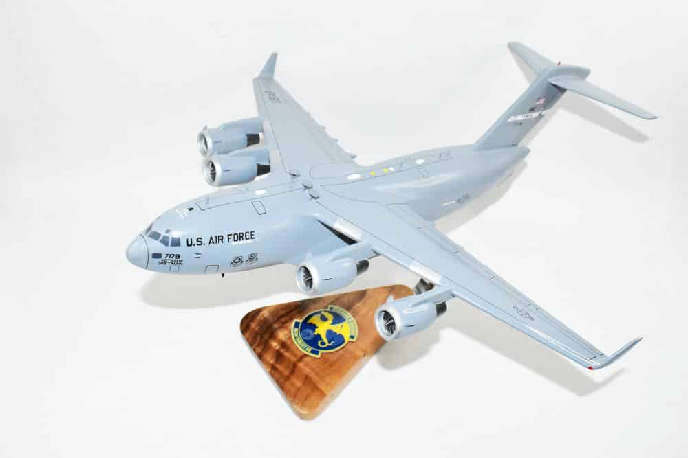 301st Airlift Squadron (Travis) C-17 Model, 1/116th Scale, Mahogany, Cargo