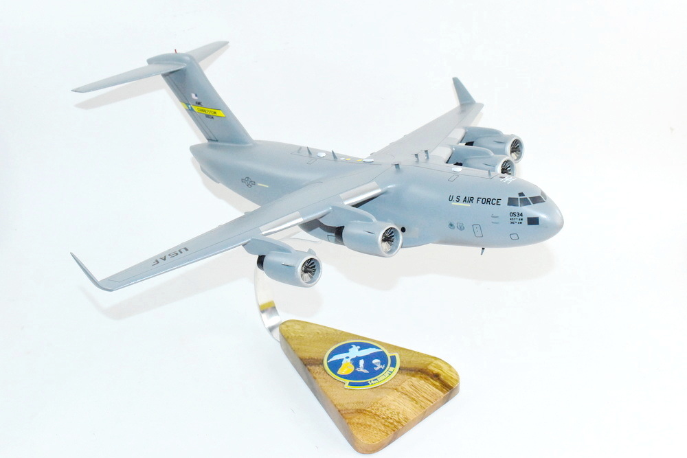 14th Airlift Squadron Pelicans (Charleston AFB) C-17 Model, 1/116th Scale, Mahogany, Cargo