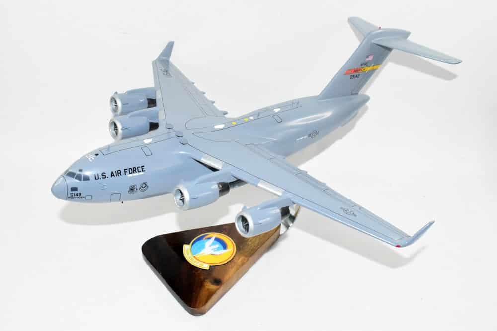 729th Airlift Squadron (March) C-17 Model, 1/116th Scale, Mahogany, Cargo