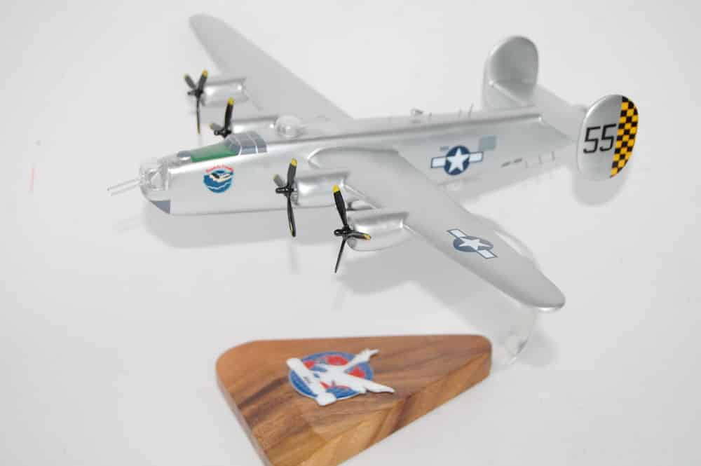 Lockheed Martin® (Consolidated) B-24J® Liberator®, 493rd BS 7th BG, 18″ Scale Mahogany Model