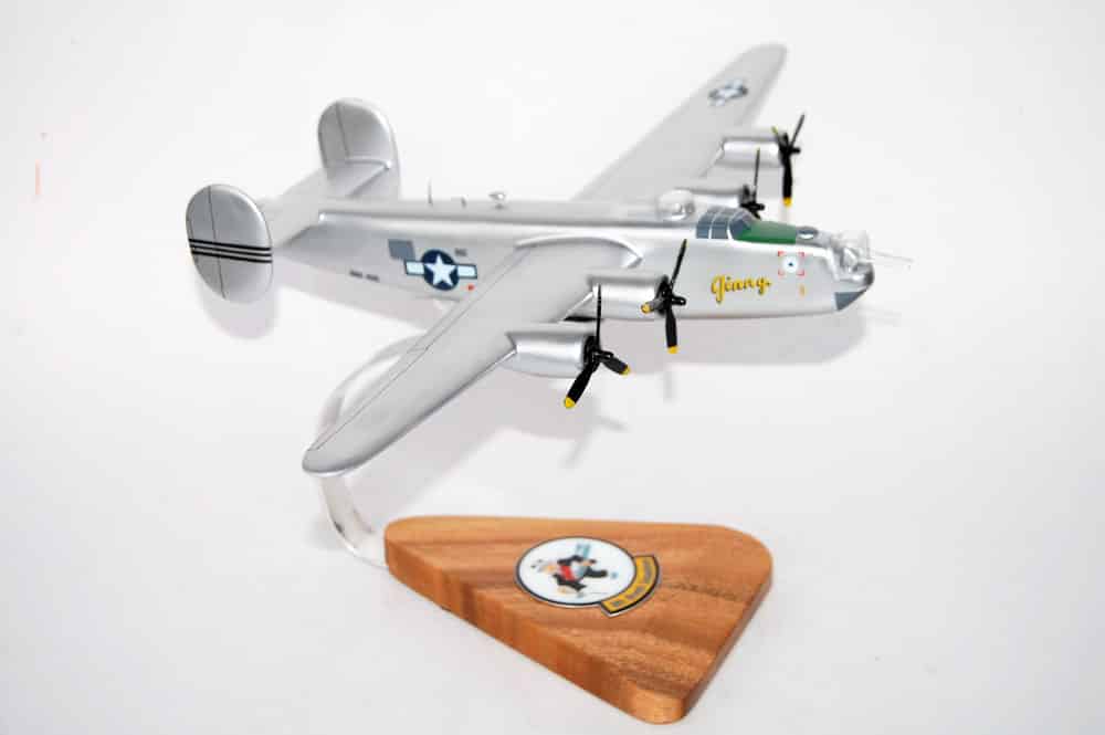 Lockheed Martin® (Consolidated) B-24J® Liberator®, 98th BS 11th Bomb Group, 18″ Mahogany Scale Model
