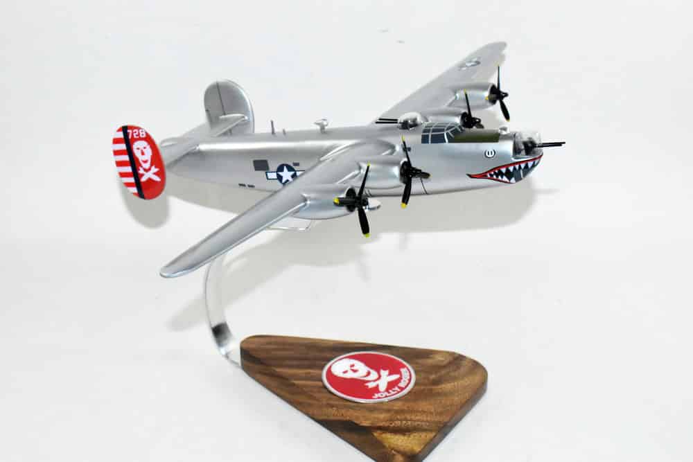Lockheed Martin® (Consolidated) B-24J Liberator 320th BS 90th Bomb Group,18″ Mahogany Scale Model