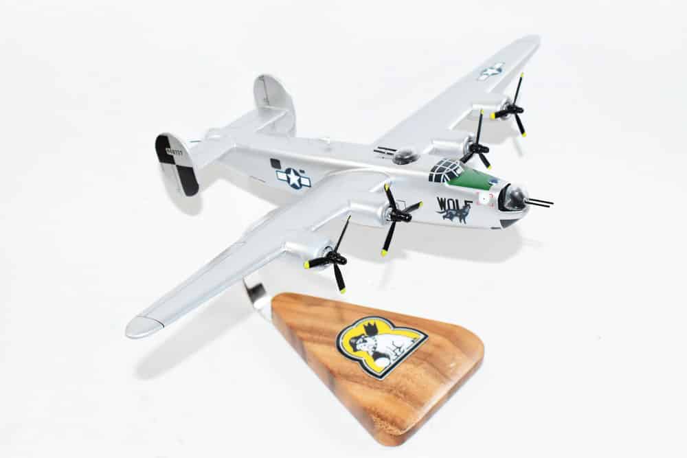 Lockheed Martin® (Consolidated) B-24J® 867th Bomb Squadron 494th Bomb Group, 18″ Mahogany Model