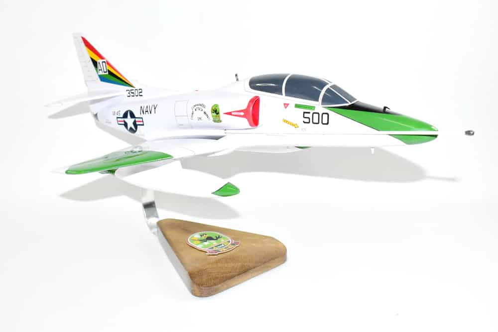 VA-45 Blackbirds (1970s)  TA-4J Model, 1/27th Scale, Mahogany, Navy