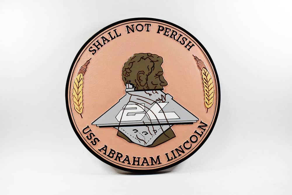 USS Abraham Lincoln CVN-72 Plaque