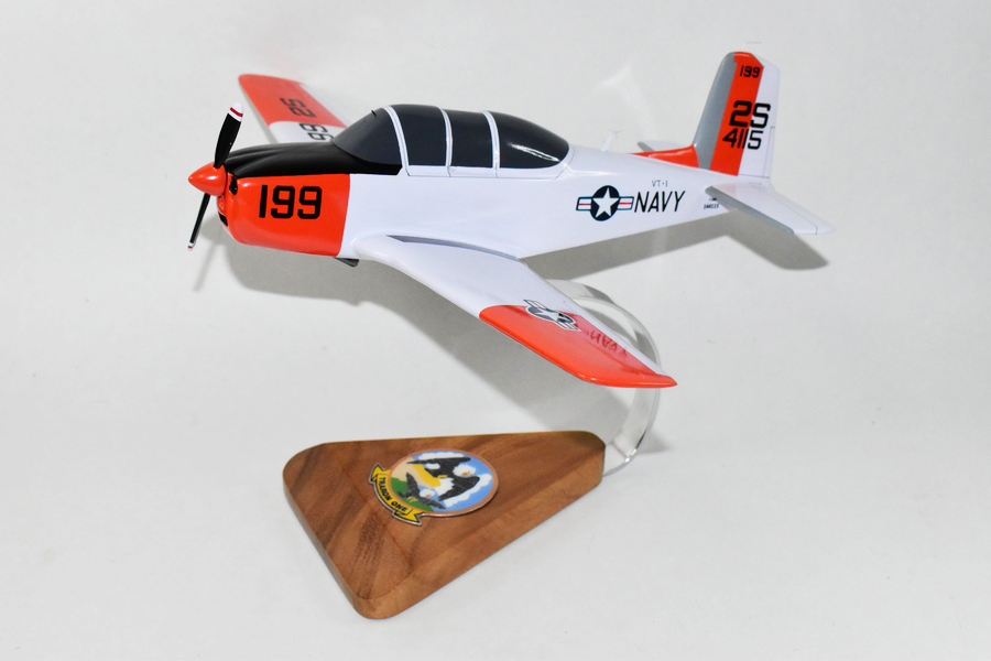 Beechcraft® T-34B Mentor, VT-1 Eaglets (1967), 16″, Mahogany Model