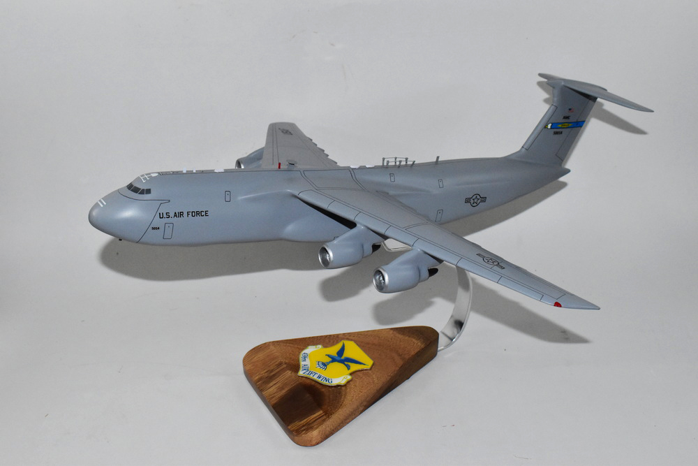 Lockheed Martin® C-5M Super Galaxy®, 436th Airlift Wing, 18″ Mahogany Scale Model