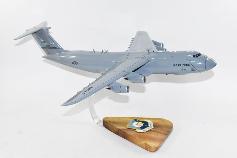 Lockheed Martin® C-5M Super Galaxy®, 512th Airlift Wing, 18″ Mahogany Scale Model
