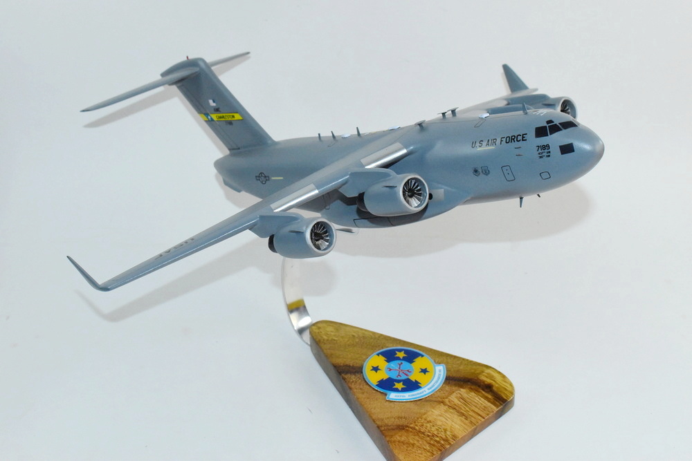 437th AMXS (07-7189 Charleston) C-17 Model, 1/116th Scale, Mahogany, Cargo