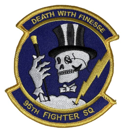 95th Fighter Squadron DEATH WITH FINESSE Patch – Sew On