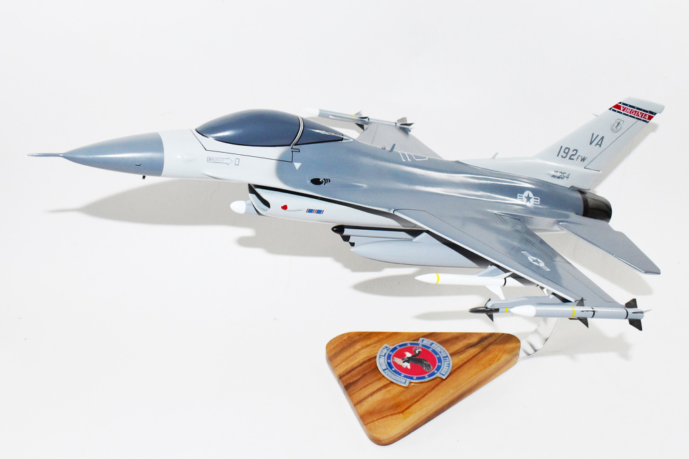 Lockheed Martin® F-16 Fighting Falcon®, 149th Fighter Squadron, 1/33 (18″) Mahogany Scale Model