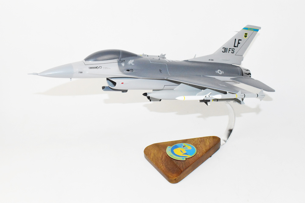 Lockheed Martin® F-16 Fighting Falcon®, 311th Fighter Squadron,1/33 (18″) Mahogany Scale Model