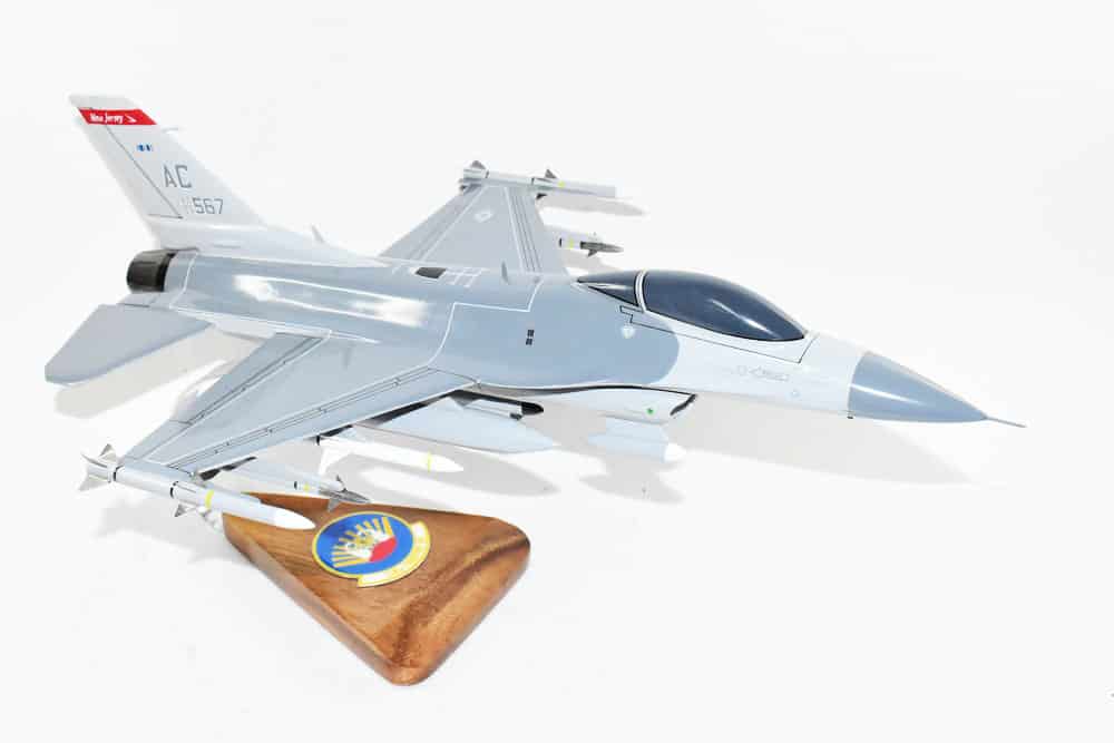 Lockheed Martin® F-16 Fighting Falcon®, 119th Fighter Squadron, 1/33 (18″) Scale Mahogany Model