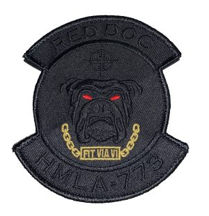 HMLA-773 Red Dog Blackout Patch – Sew on