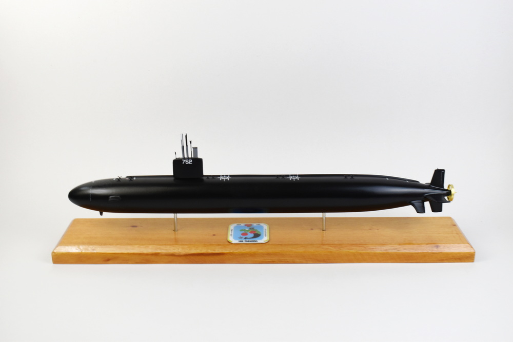 USS Pasadena SSN-752 (Black Hull) Submarine Model,Navy,20 inch,LA Class