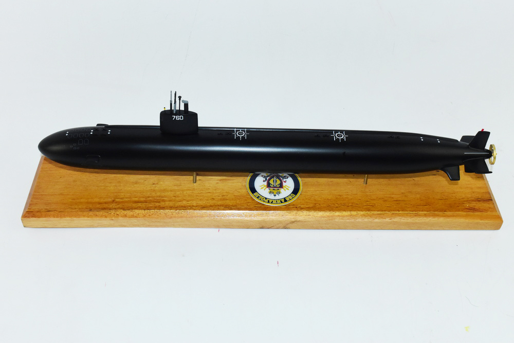 USS Annapolis SSN-760 (Black Hull) Submarine Model,Navy,Scale Model,Mahogany,20 inch,LA Class