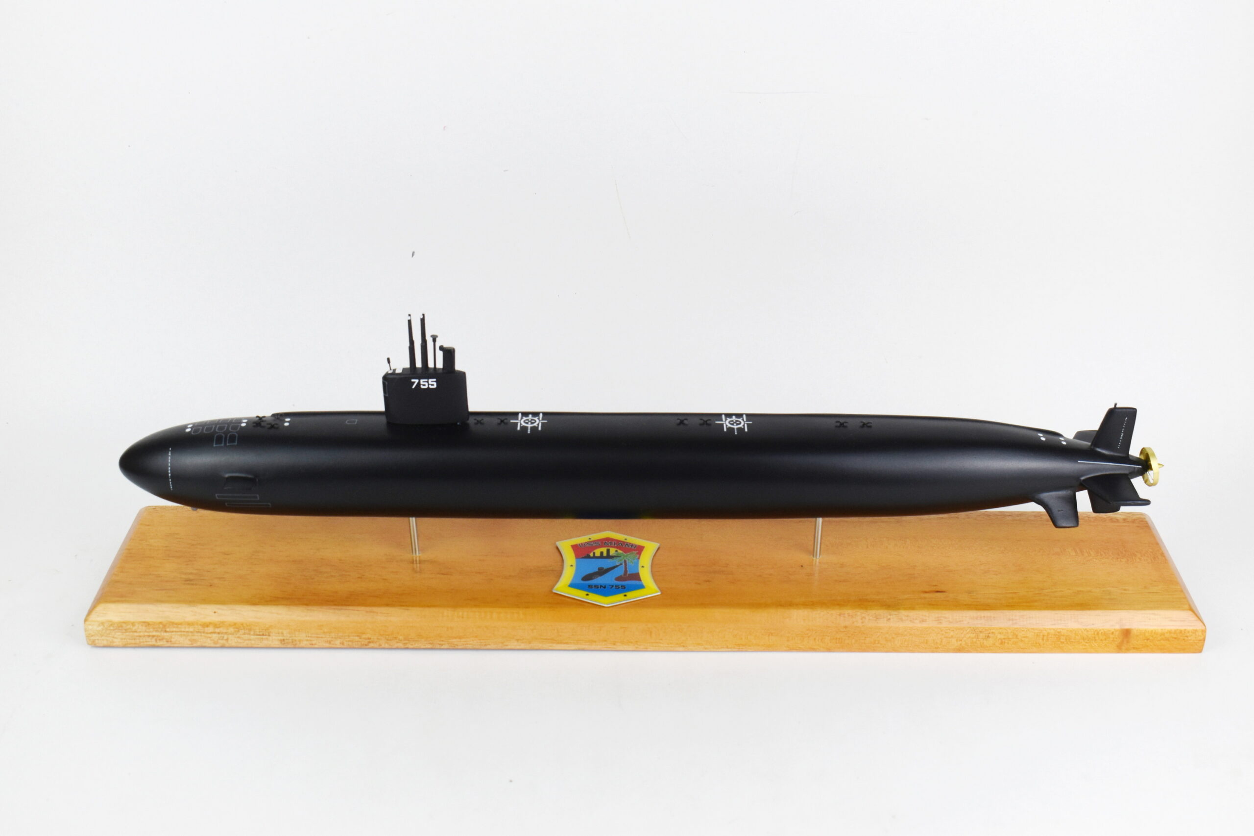 USS Miami SSN-755 (Black Hull) Submarine Model