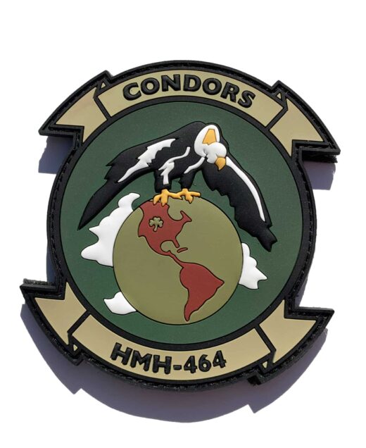 HMH-464 Condors Green PVC Patch –Hook and Loop