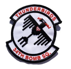 34th Bomb Squadron Thunderbirds Patch – Sew On