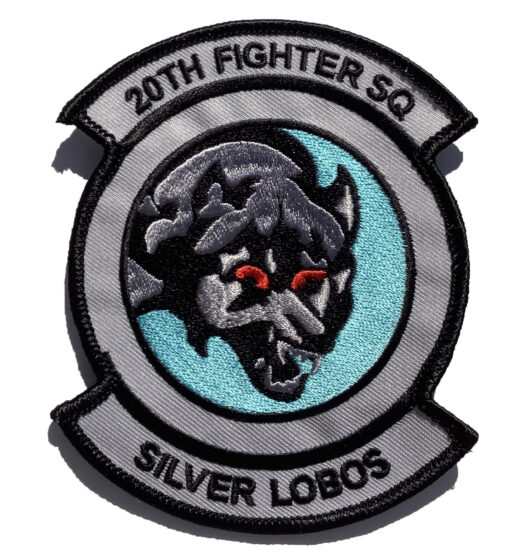 20th Fighter Squadron Silver Lobos Patch