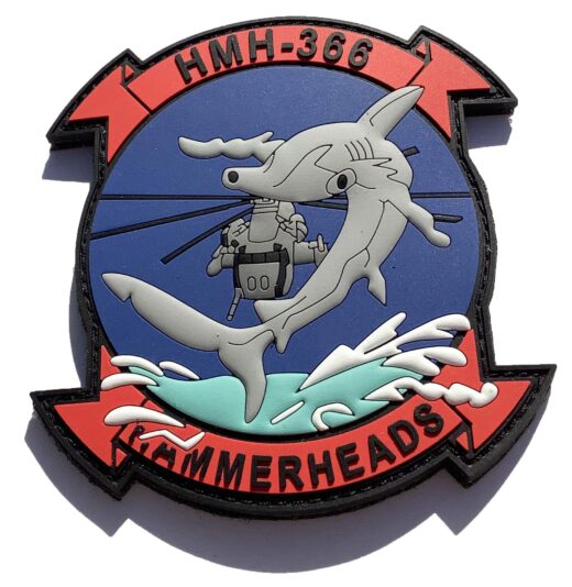 HMH-366 Hammerheads PVC Patch – Hook and Loop
