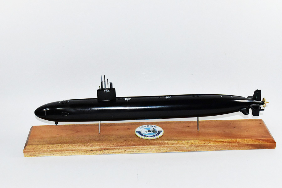 USS Boise SSN-764 (Black Hull) Submarine Model,Navy,Scale Model,Mahogany,20 inch,LA Class