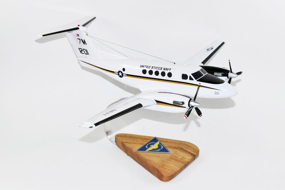 Beechcraft® UC-12B Huron, NAS North Island, 1/36 Scale Mahogany Model