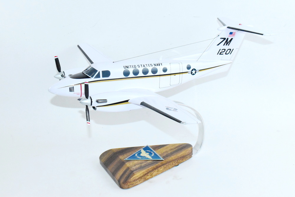 Beechcraft® UC-12B Huron, NAS North Island, 1/36 Scale Mahogany Model