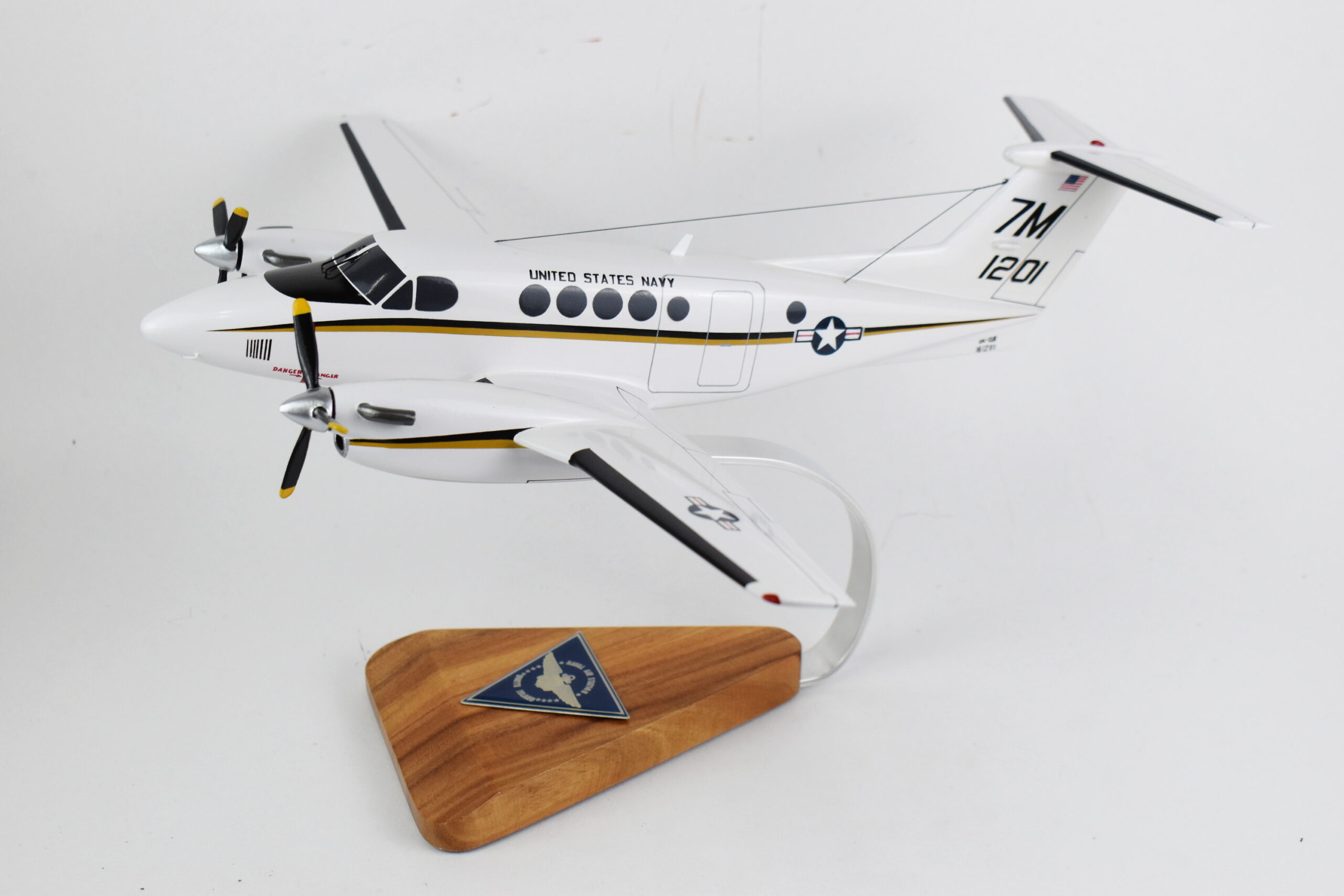 Beechcraft® UC-12B Huron, NAS North Island, 1/36 Scale Mahogany Model