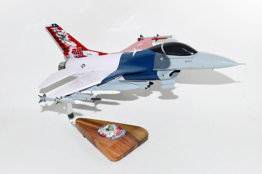 Lockheed Martin® F-16C Falcon®, 457th Fighter Squadron Spads 2020 Model, 18″ Mahogany Scale Model