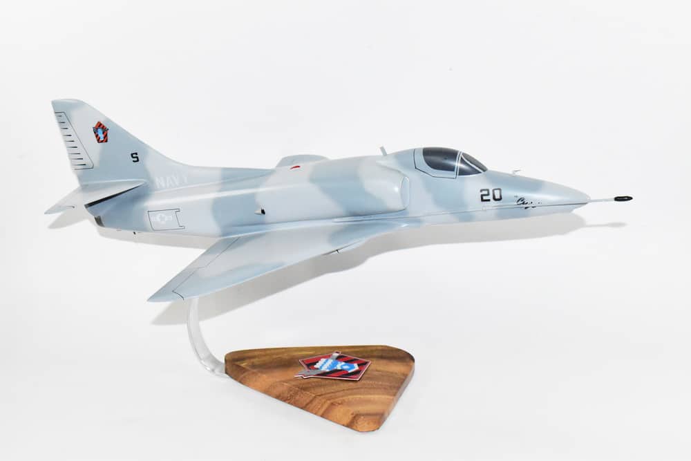 VF-43 Challengers (1994) A-4F, 18″ Mahogany Model