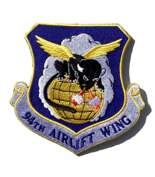 94th Airlift Wing Patch – Plastic Backing