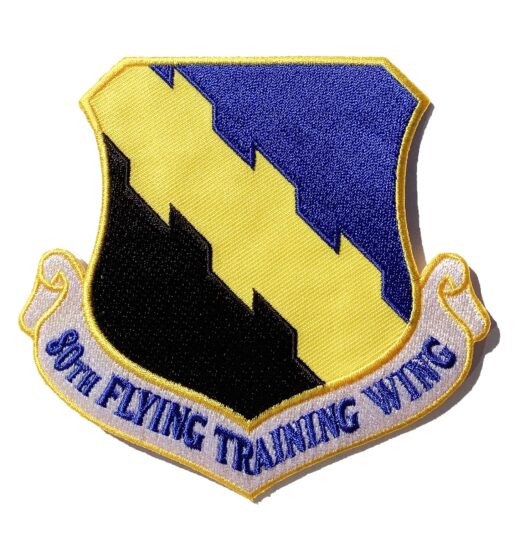 80th Flying Training Wing Patch – Plastic Backing