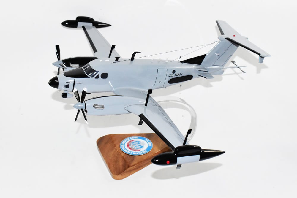 Beechcraft® RC-12x Guardrail, 204th Military Intelligence (FT Bliss), 1/36 Scale Mahogany Model