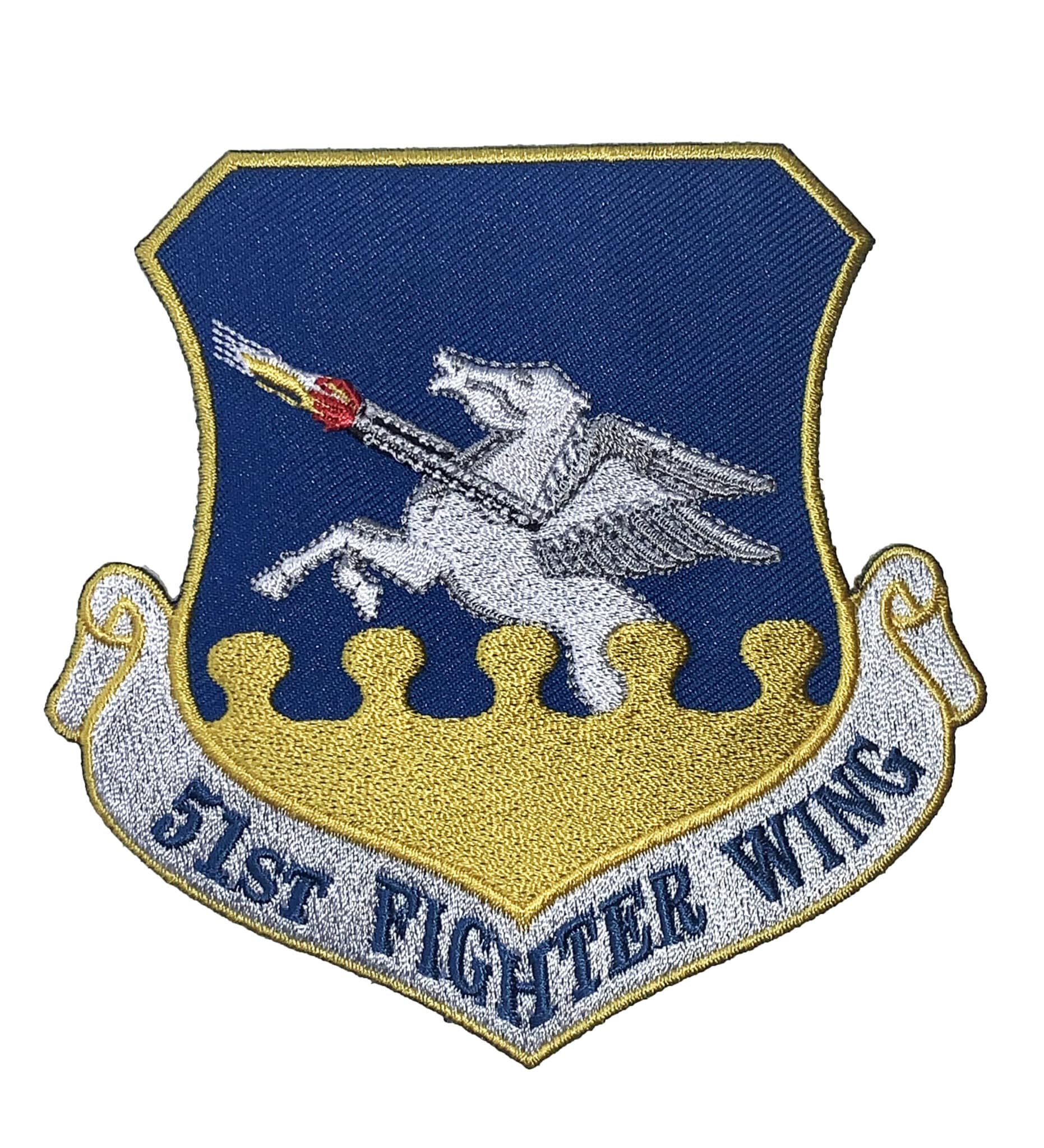 51st Fighter Wing Patch – With Hook and Loop, 3.5″