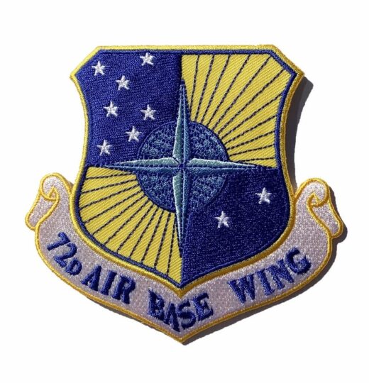 72d Air Base Wing Patch – Plastic Backing