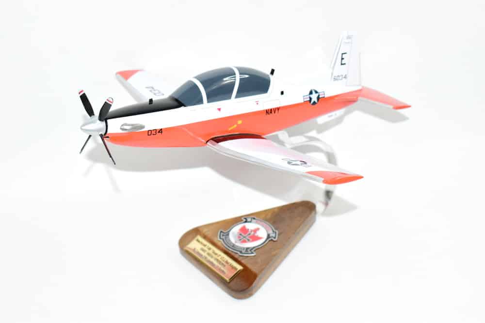 Beechcraft® T-6B Texan II, VT-3 Red Knights (034 Navy), 1/33 Mahogany Scale Model