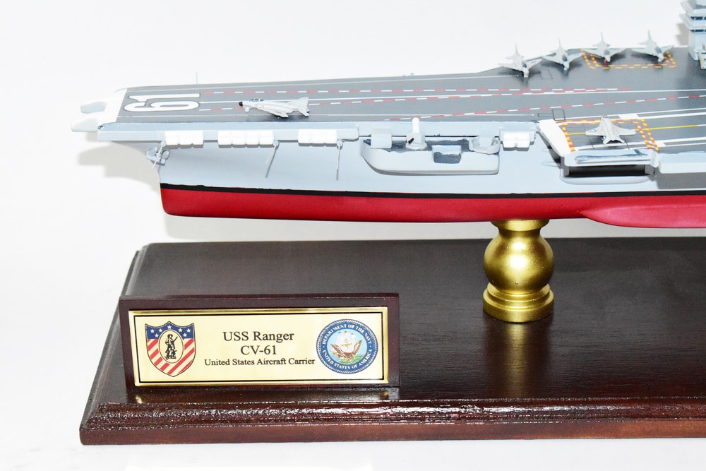 USS Ranger CV-61 Aircraft Carrier Model 36 inches - Squadron USS Ranger CV-61 Aircraft Carrier Model 36 inches - Squadron