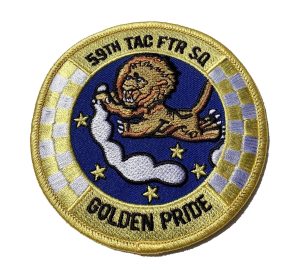 59TH Tactical Fighter Squadron GOLDEN PRIDE Patch - Sew On
