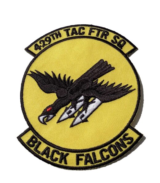 429th Tactical Fighter Squadron Black Falcons Patch - Sew On