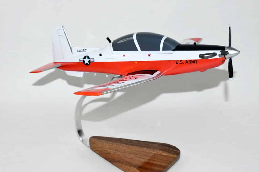 Beechcraft® T-6b Texan II, Redstone Arsenal US Army, 1/33 Mahogany Scale Model