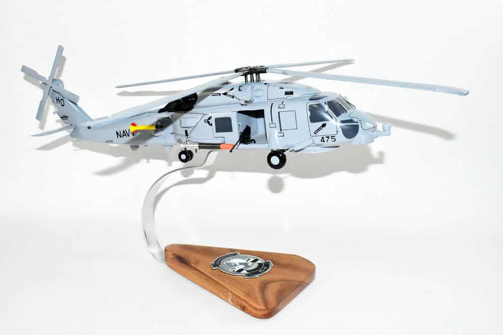 SH-60B, HSL-46 Grandmasters 475, 16″ Mahogany Scale Model