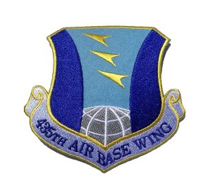4 inch 435th Air Base Wing Patch – Plastic Backing