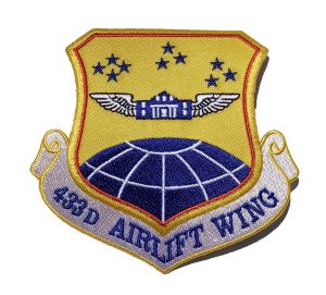 433rd Airlift Wing Patch – Plastic Backing