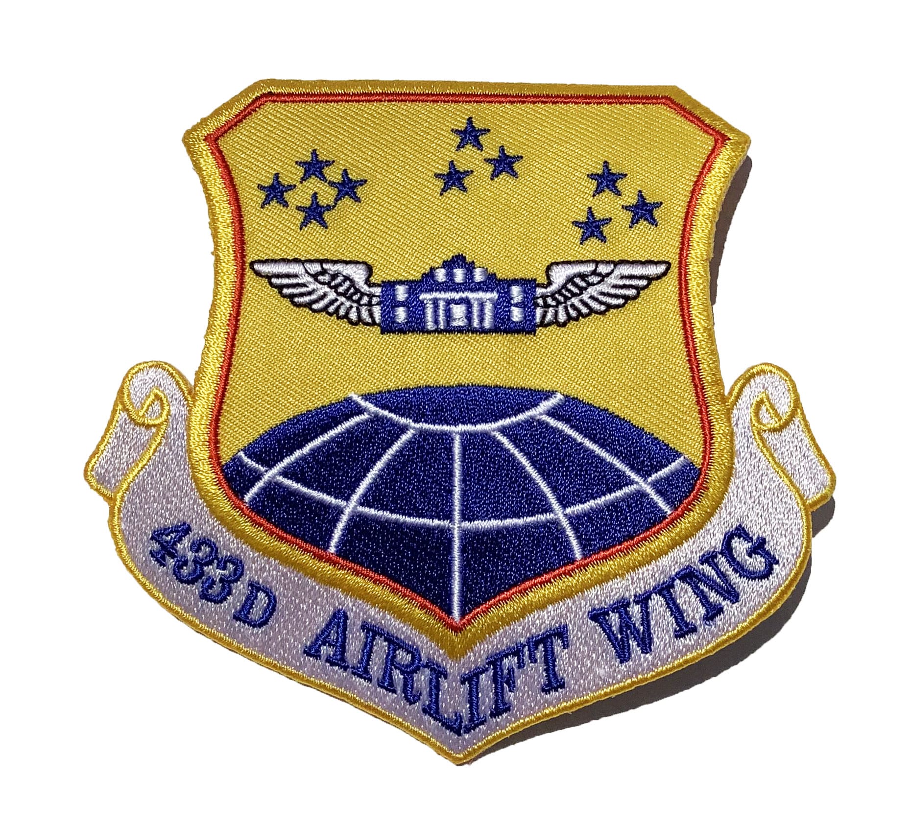 433rd Airlift Wing Patch – Plastic Backing