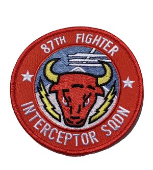 87th Fighter Interceptor Squadron Patch – Plastic Backing