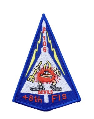 F-106 48th Fighter Interceptor Squadron Patch – Plastic Backing